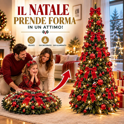 Albero natale pop - natale, cm