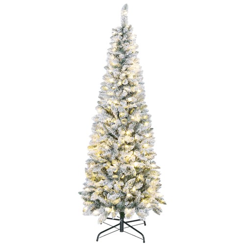 Albero natale innevato con - di,